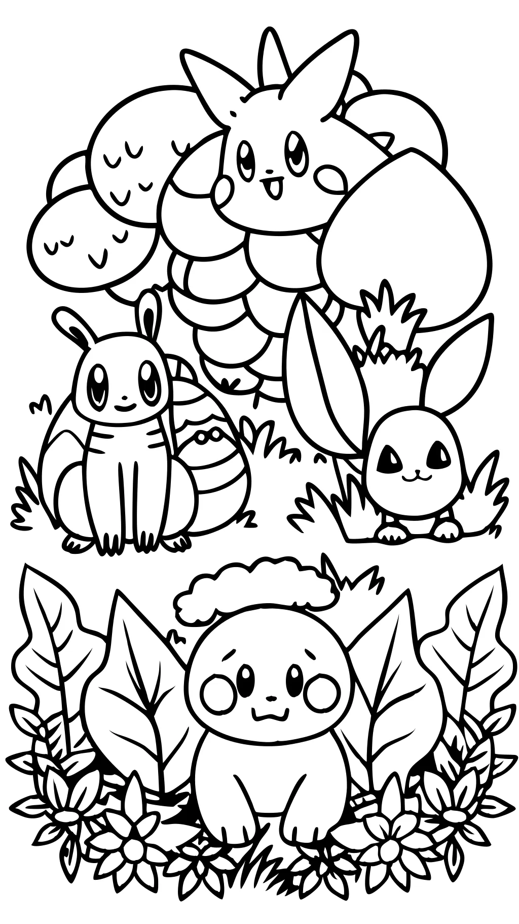 Página para colorear de Pokémon gratis